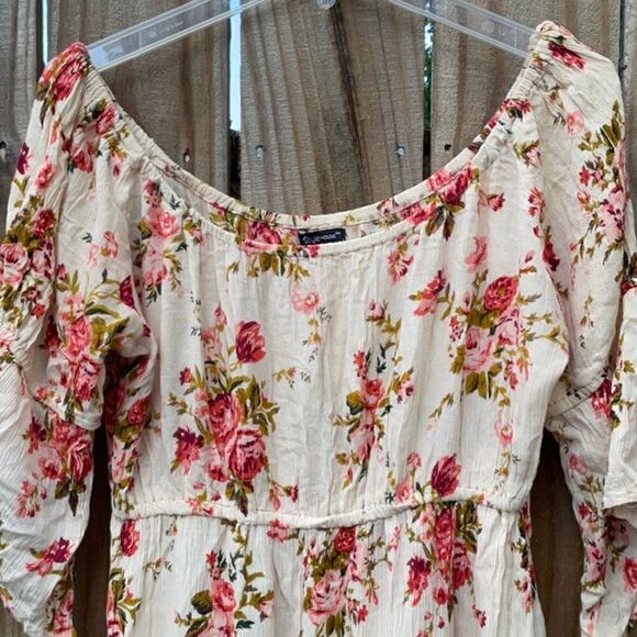 Take 50% OFF- Style House Floral Mini Dress, Size-L - Picture 2 of 6
